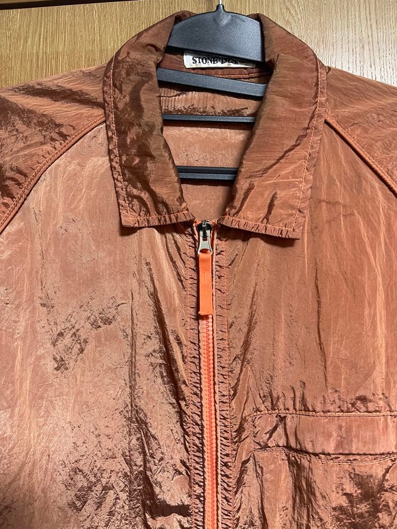 星空　STONE  オレンジナイロンメタルジャケット