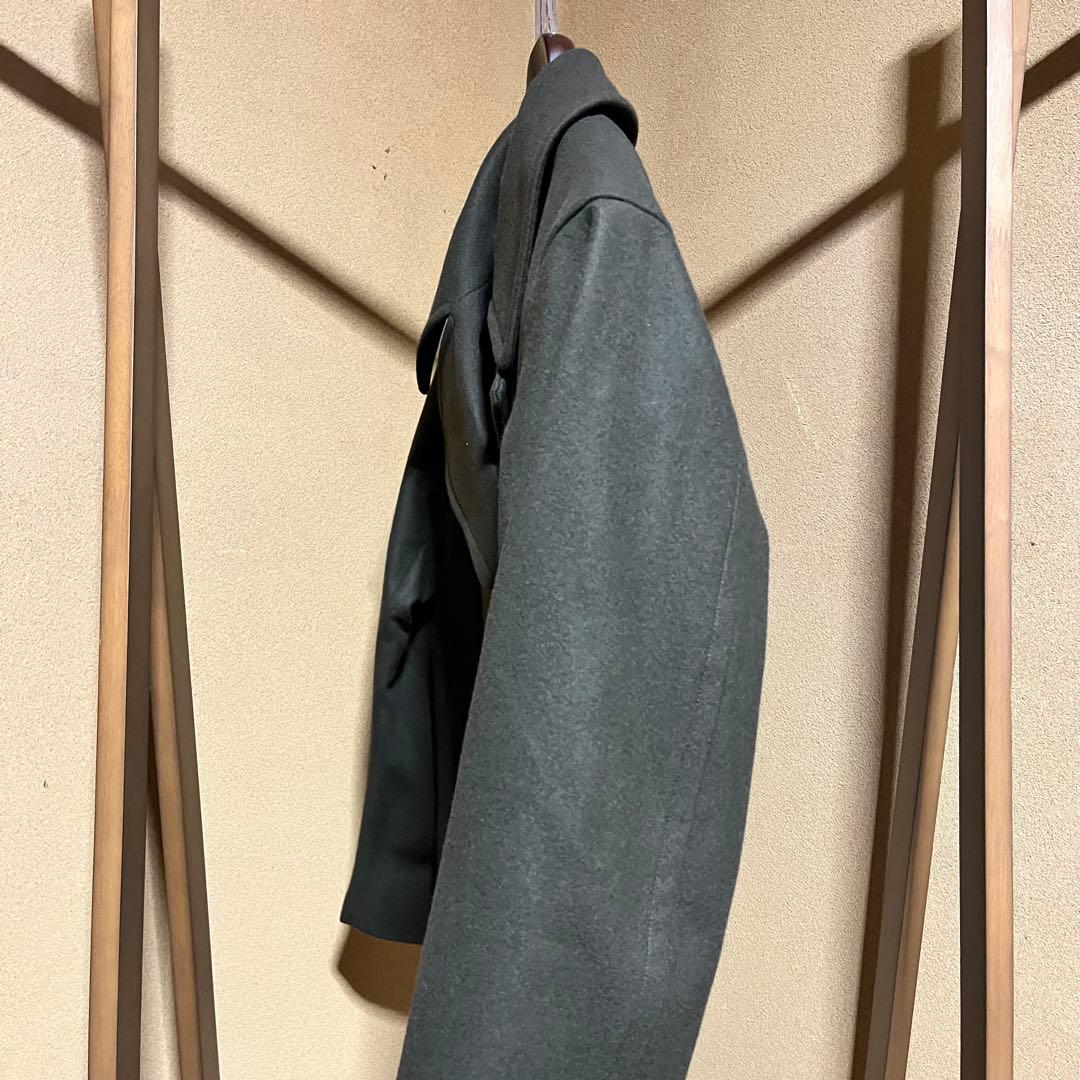 新品未使用 ユニクロ +J ウールブレンドオーバーサイズピーコート オリーブ