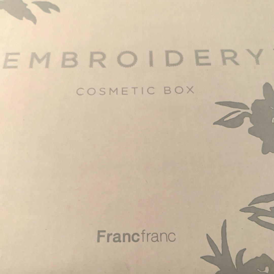 小物入れ Francfranc EMBROIDERY COSMETIC BOX
