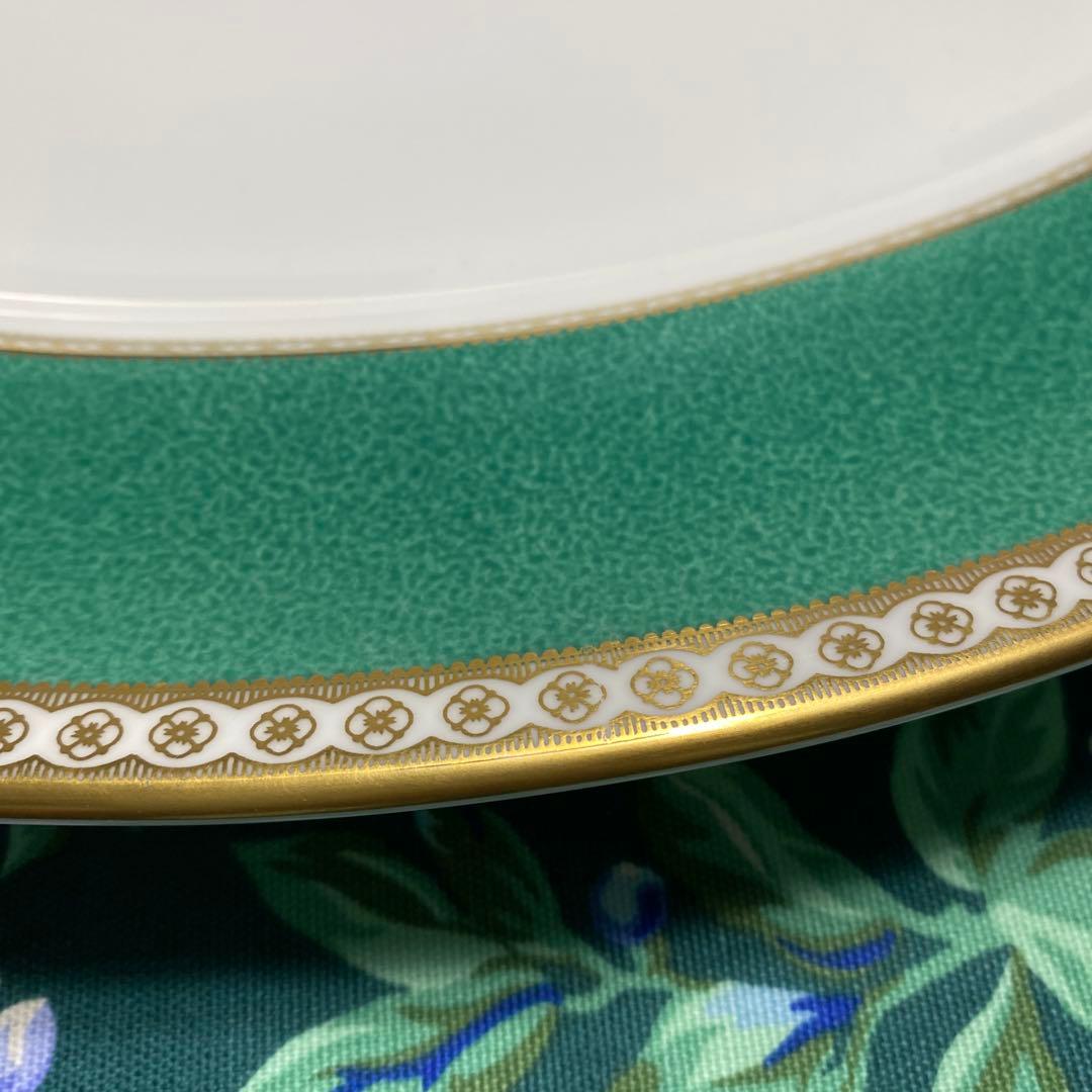 【新品未使用】ユーランダーパウダーシャグリーン　オーバルプレート