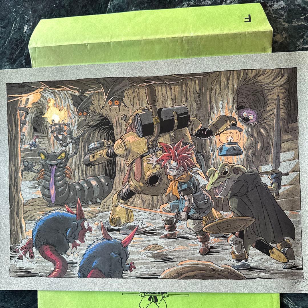 ドラゴンボール、鳥山明の世界展、複製原画、Fの封筒、クロノトリガー、B4サイズ