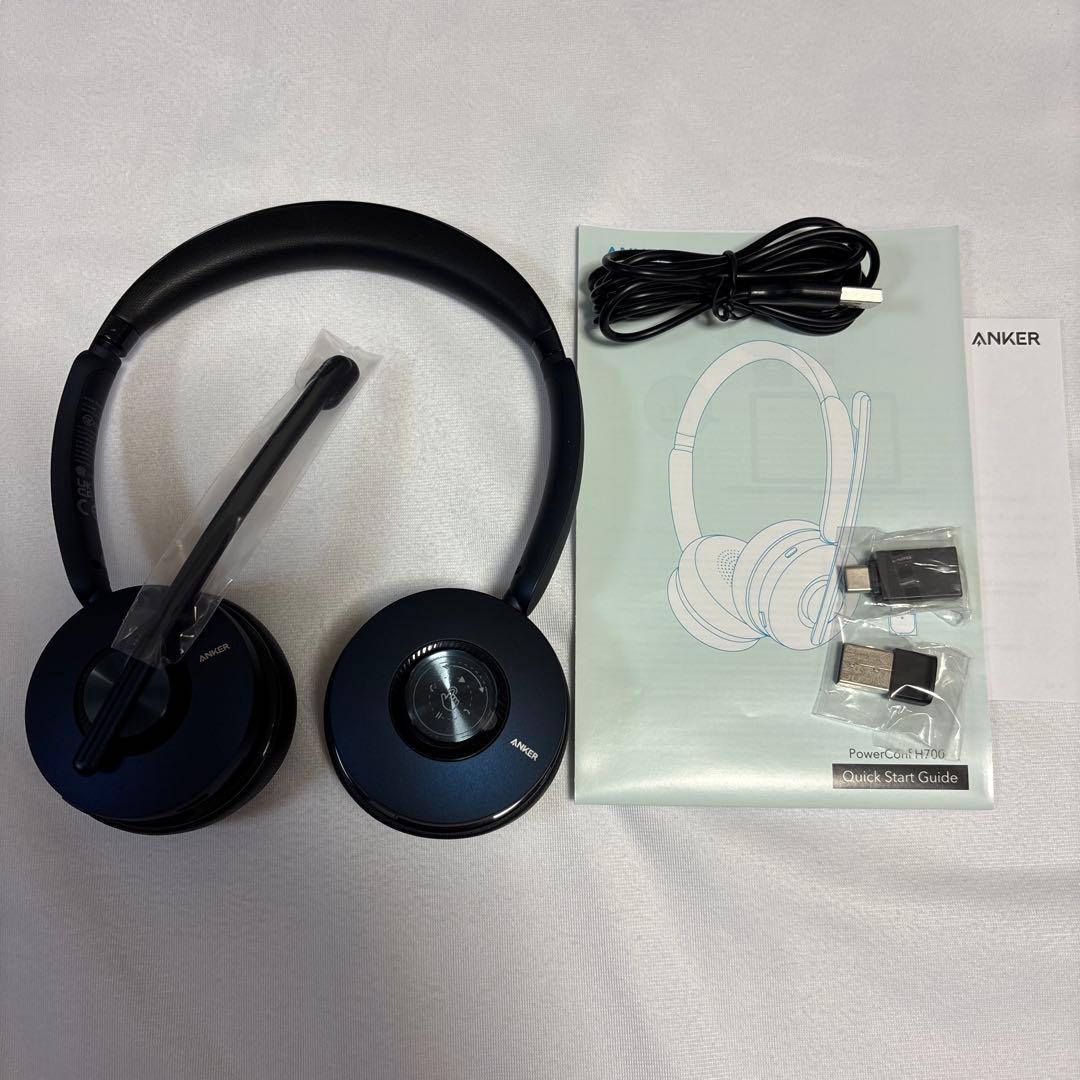 ほぼ新品！Anker PowerConf H700 ワイヤレスヘッドセット