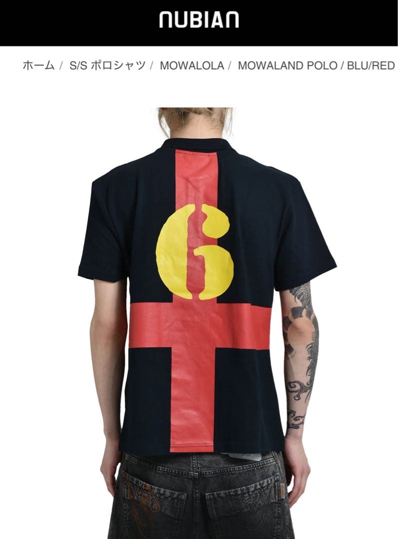 MOWALOLA ポロシャツ / RED POLO SHIRT 半袖　タグ付き