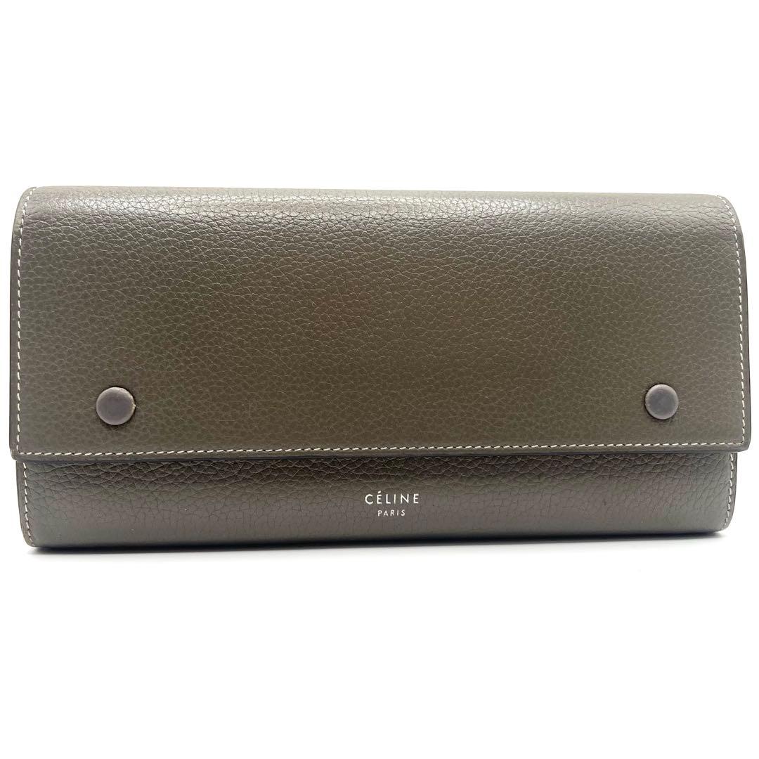 美品✨️CELINE ラージフラップマルチファンクション バイカラー 長財布