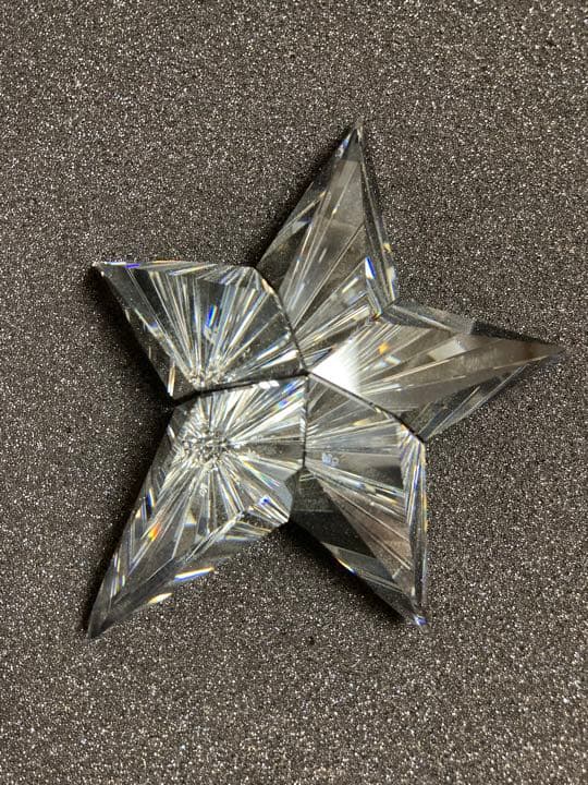 スワロフスキー　Shooting star スター　ペーパーウェイト　クリスマス