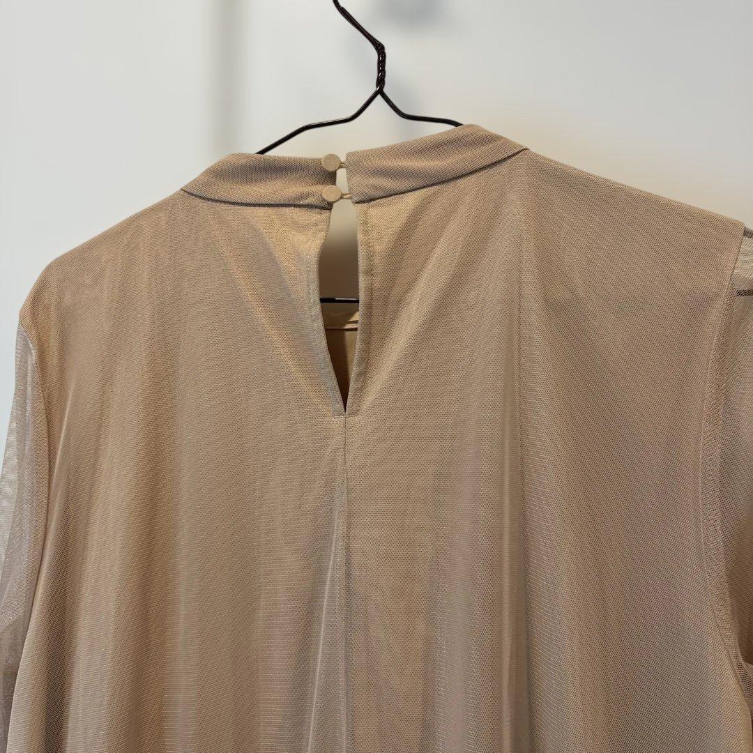 【オケージョン】CAPRICIEUX LE'MAGEチュールハイネックワンピース