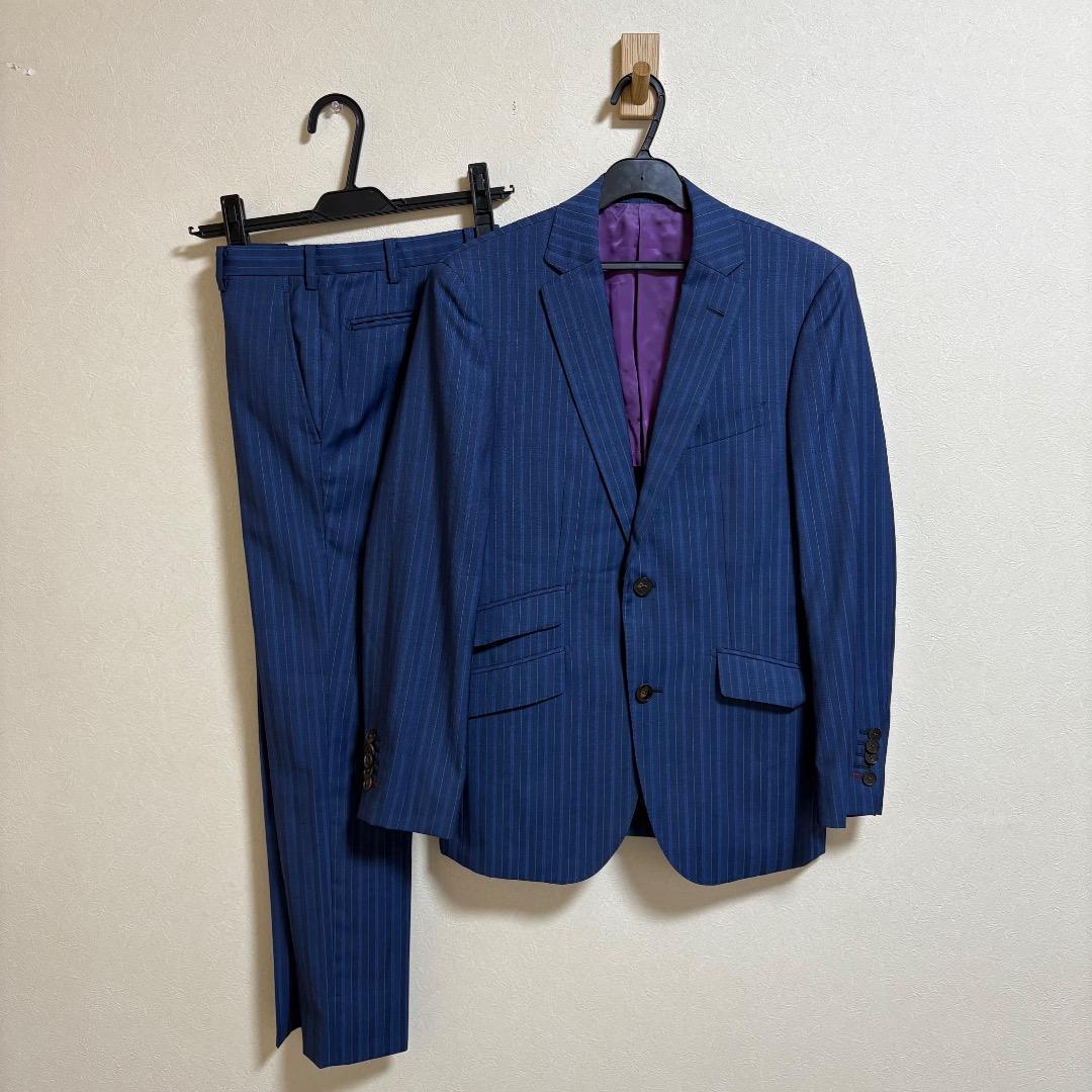 BLACK LABEL CRESTBRIDGE スーツ ストライプ 背抜き