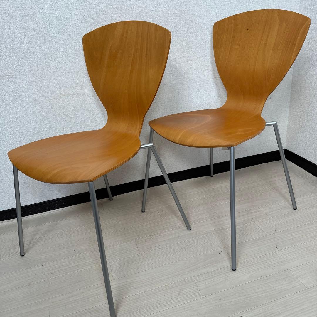 ダネルカ スタッキングチェア ダイニングチェア デンマーク製 4脚セット i1※