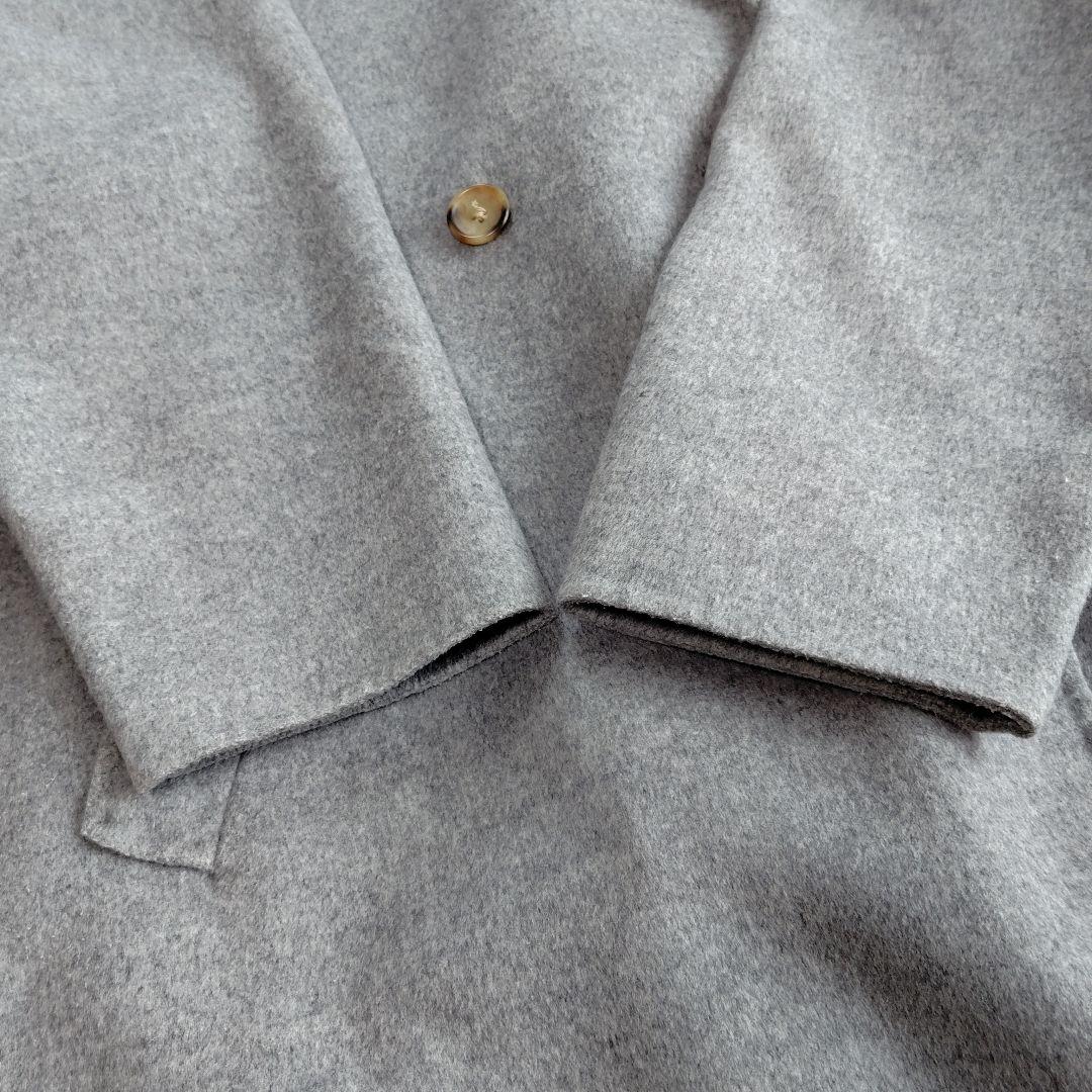 近年製 ビューティアンドユース リバーポンチョコート S グレー ケープコート