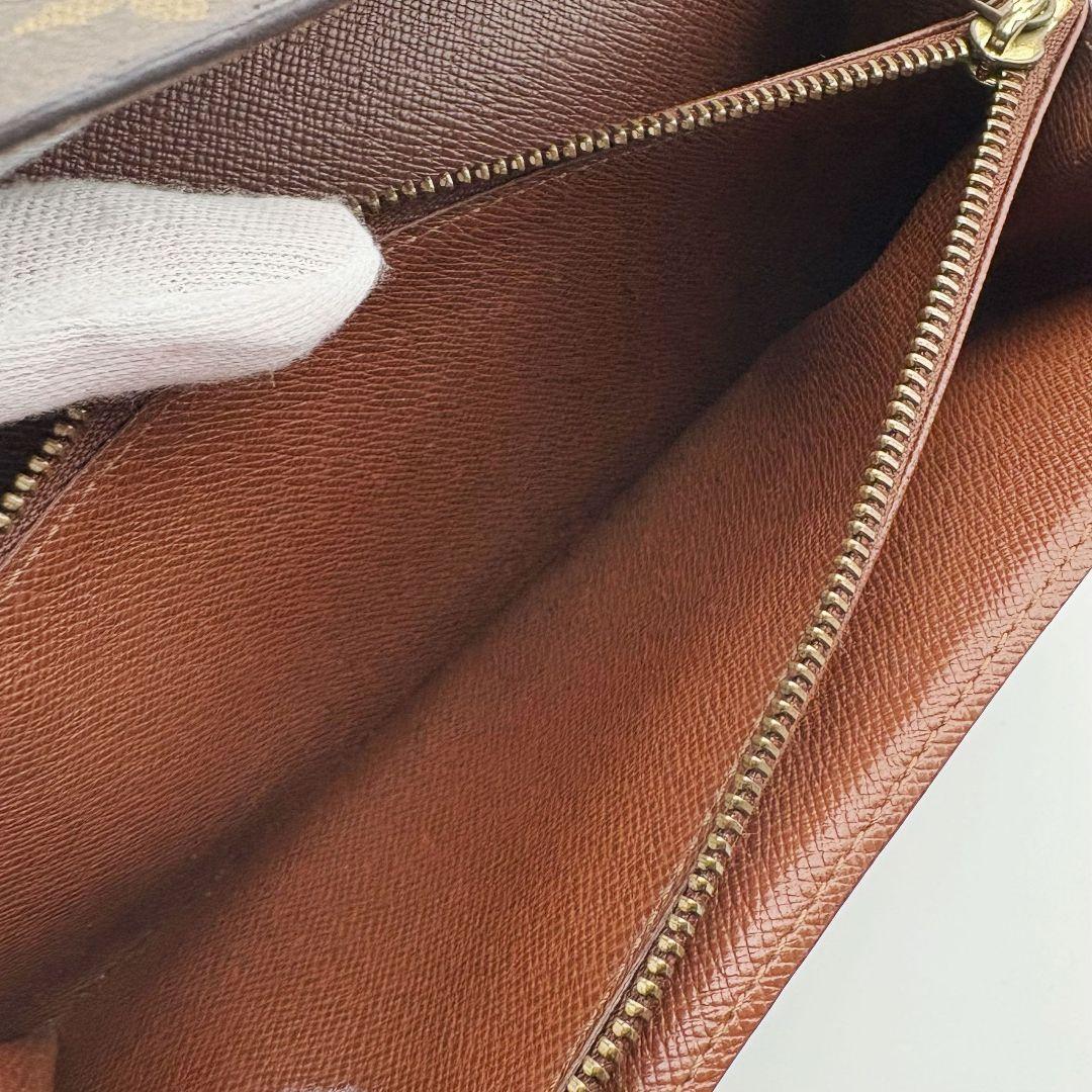 【美品】ルイヴィトン ポルトモネ クレディ モノグラム 長財布 カード入れ サラ