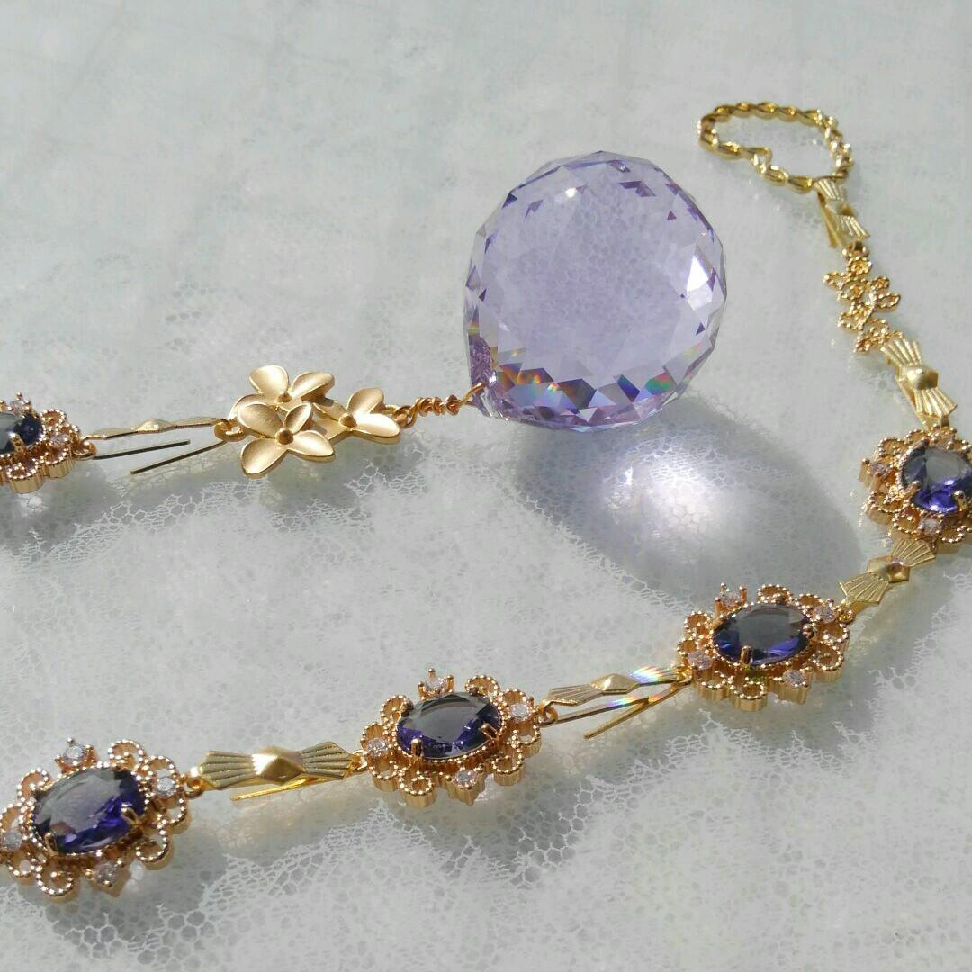 サンキャッチャー♡ハンドメイド「Swarovski✧︎バイオレット♡」