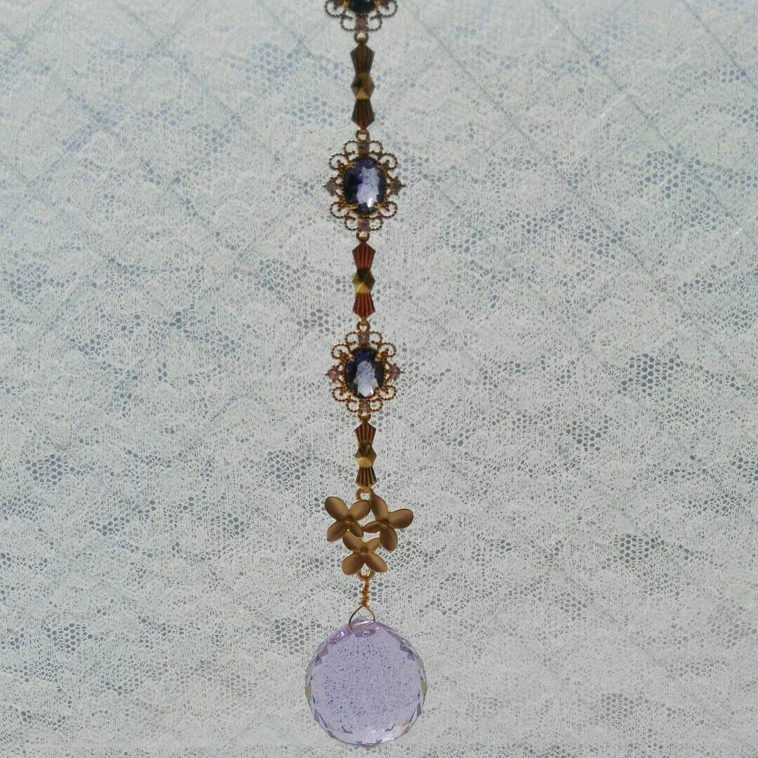 サンキャッチャー♡ハンドメイド「Swarovski✧︎バイオレット♡」