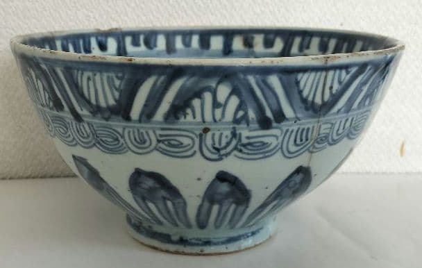 染付　茶椀