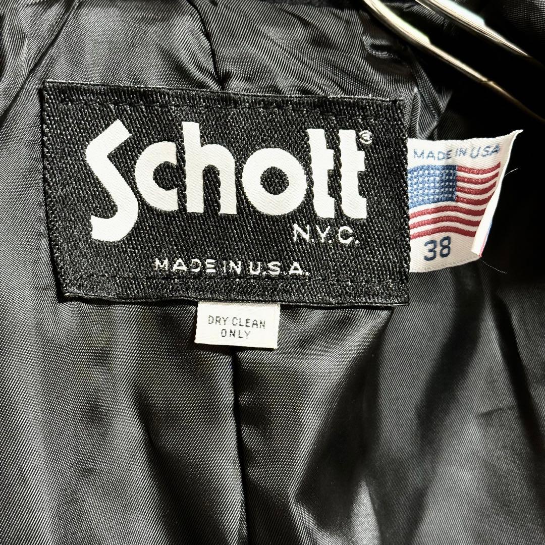 USA製 Schott L8530 ダブルブレストピーコート メンズM相当