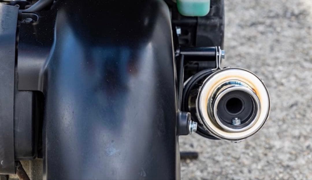 新 HMS製AF58 ズーマー 50 B2X ステンレスマフラー ブラック