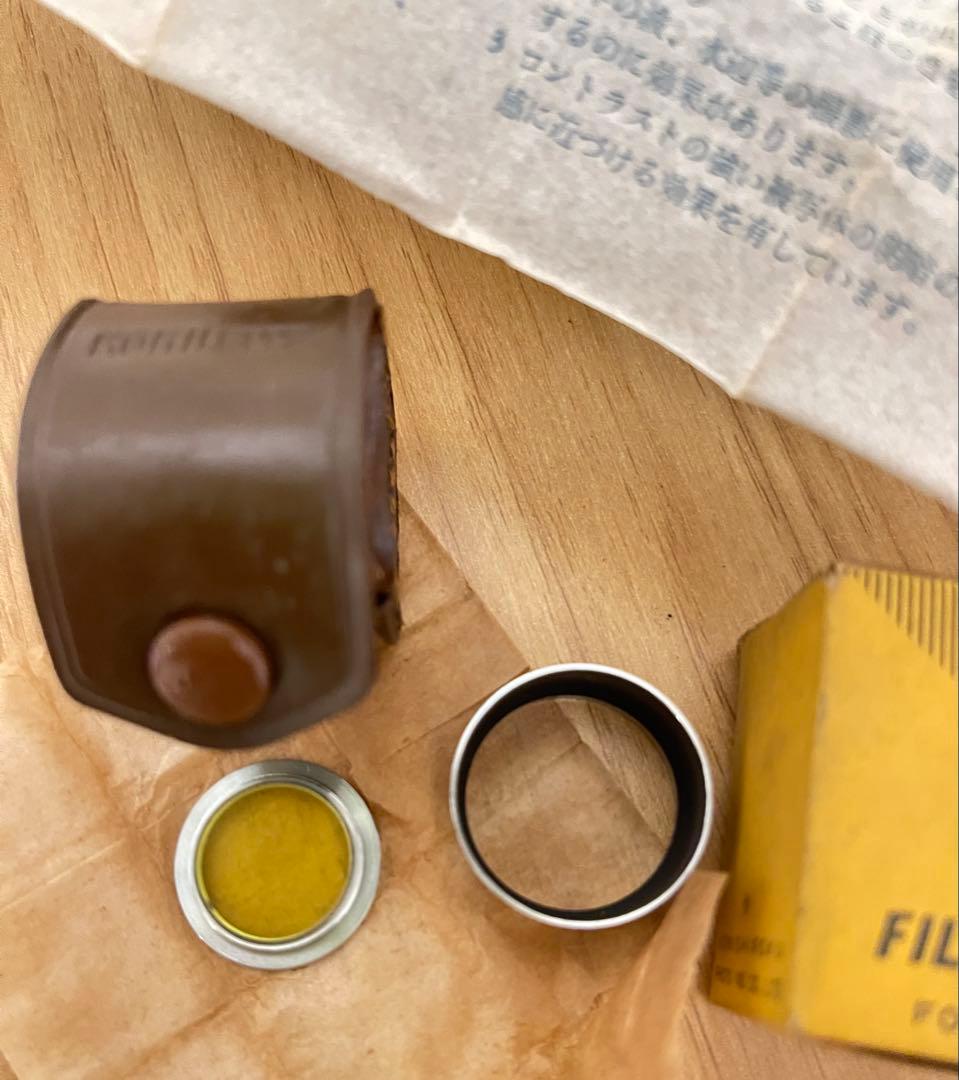 Canon シリーズ VII レンズ 50mm 35mm 角型フード　イエロー