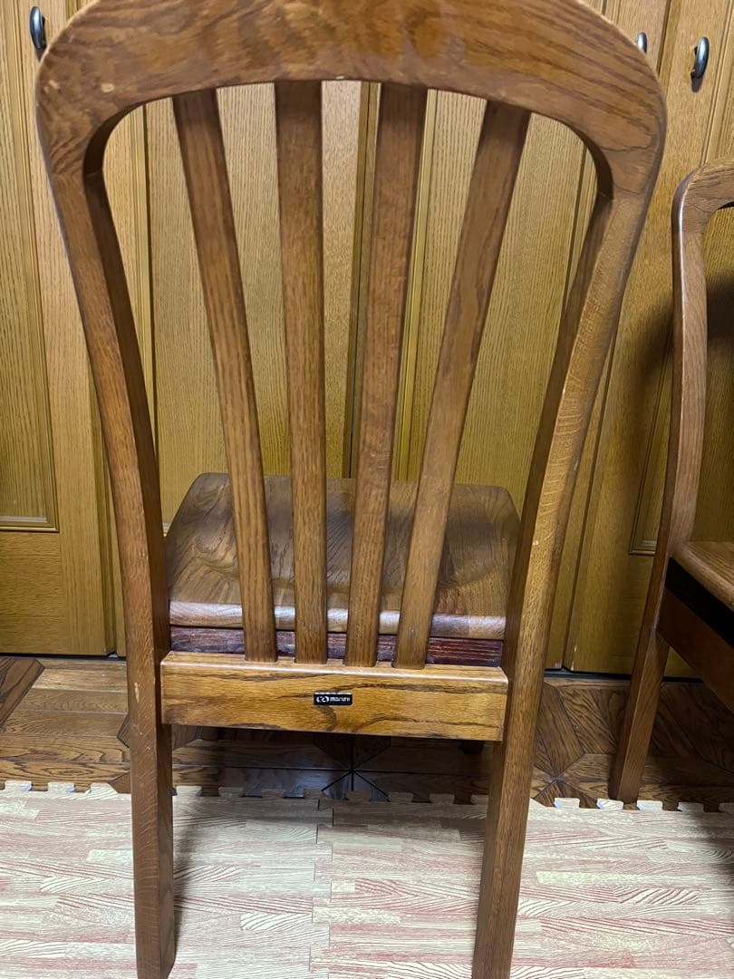 maruni マルニ木工 ダイニングチェア ブラウン 椅子チェア　2脚セット