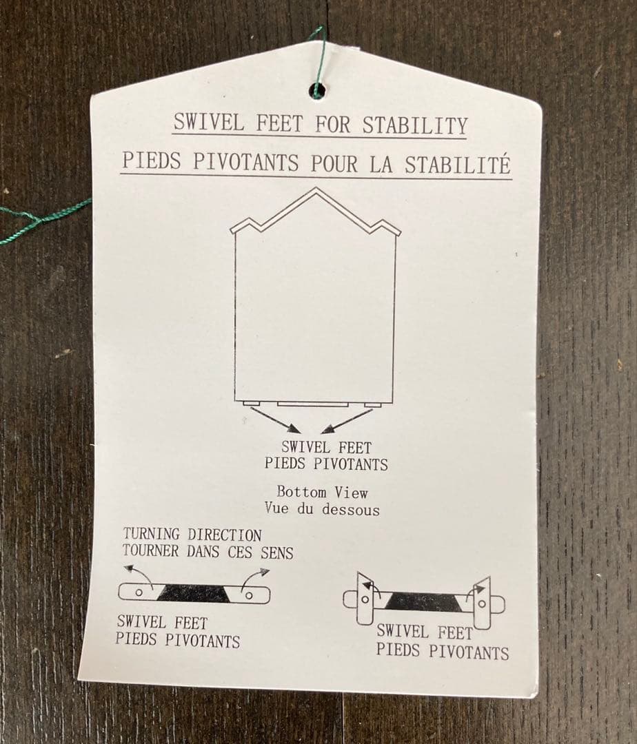 木製　アドベントカレンダー　ハウス型　オーナメント　24個