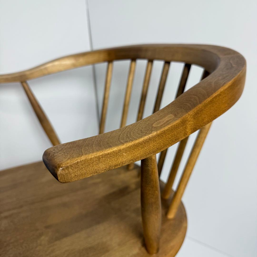 美品　関家具　ロメリア ダイニングチェア（ナチュラル） アームチェア