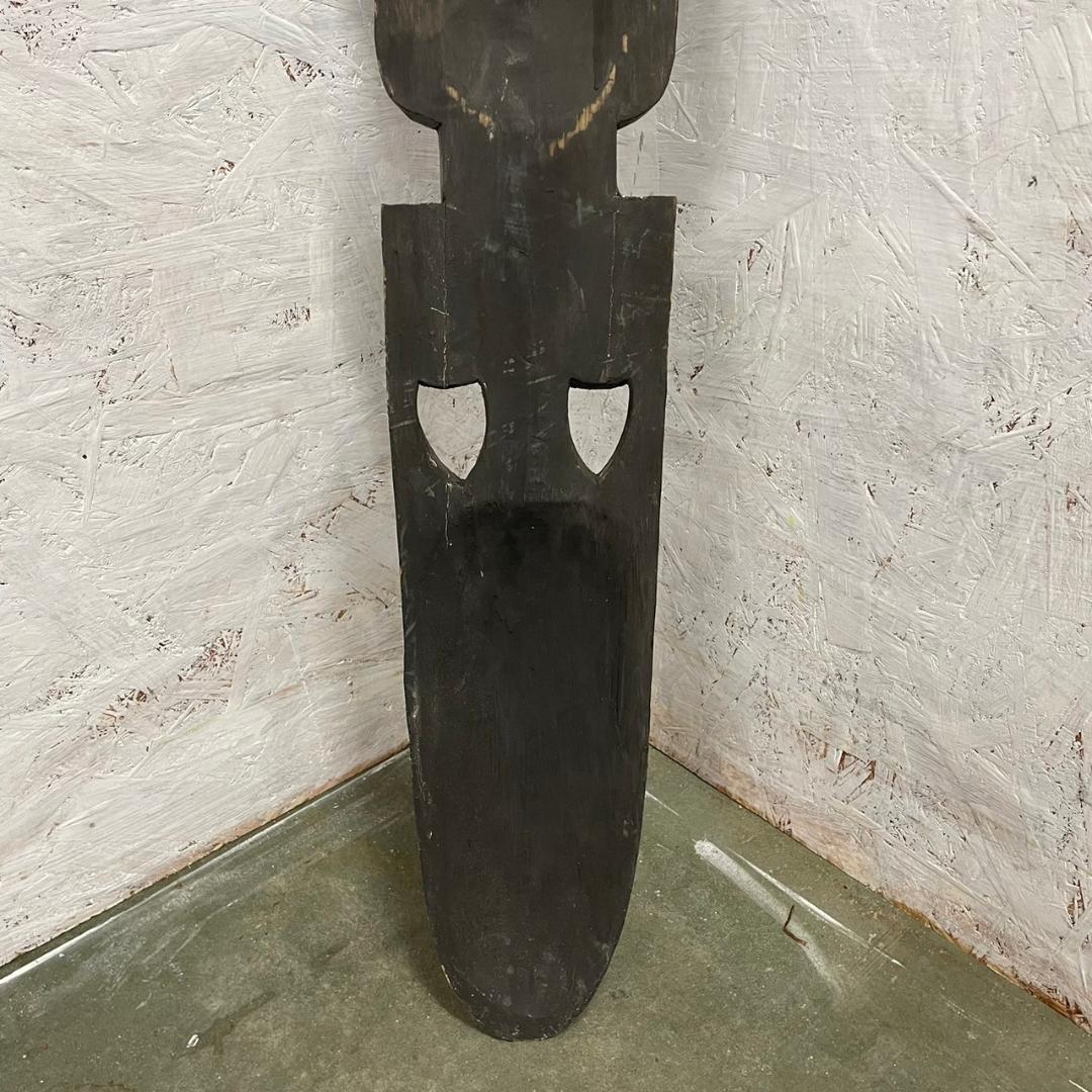 木彫り 飾り お面 アンティーク オブジェ アジアン家具 壁飾り Y0379