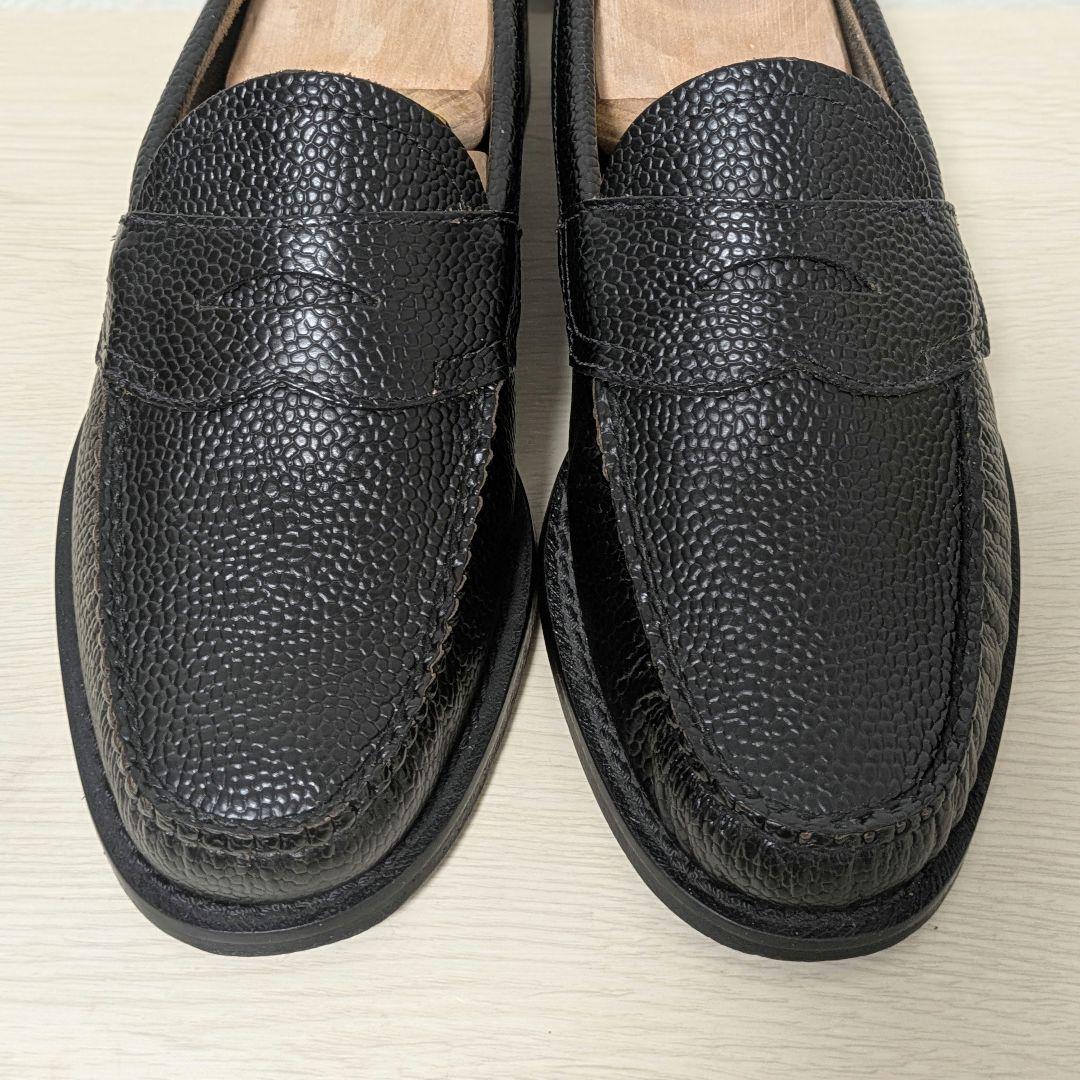 未使用級☆G.H.BASS ジーエイチバス ローファー シボ革 本革 40