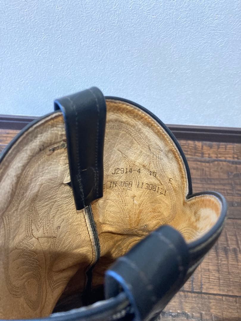 Tony Lama[トニーラマ]刺繍レザーウエスタンブーツvintage