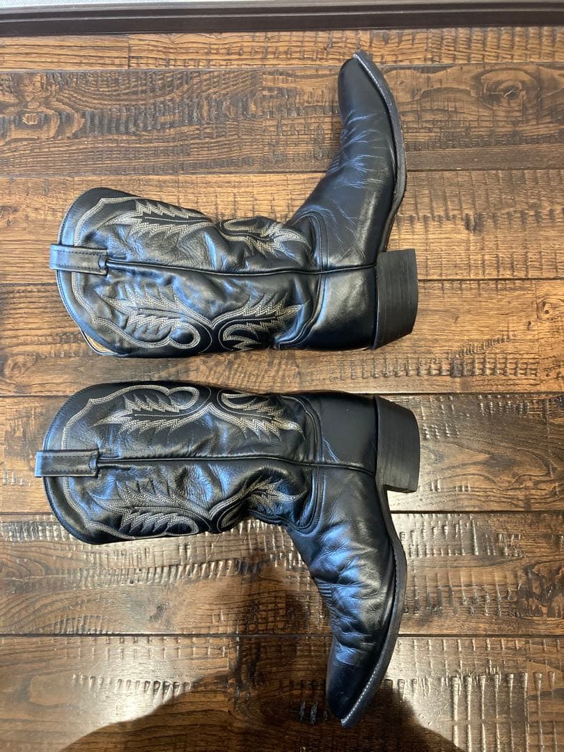 Tony Lama[トニーラマ]刺繍レザーウエスタンブーツvintage