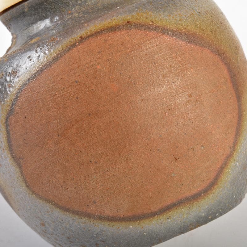 茶道具　備前焼　正告作　茶入　仕覆付　共箱　V　R6742