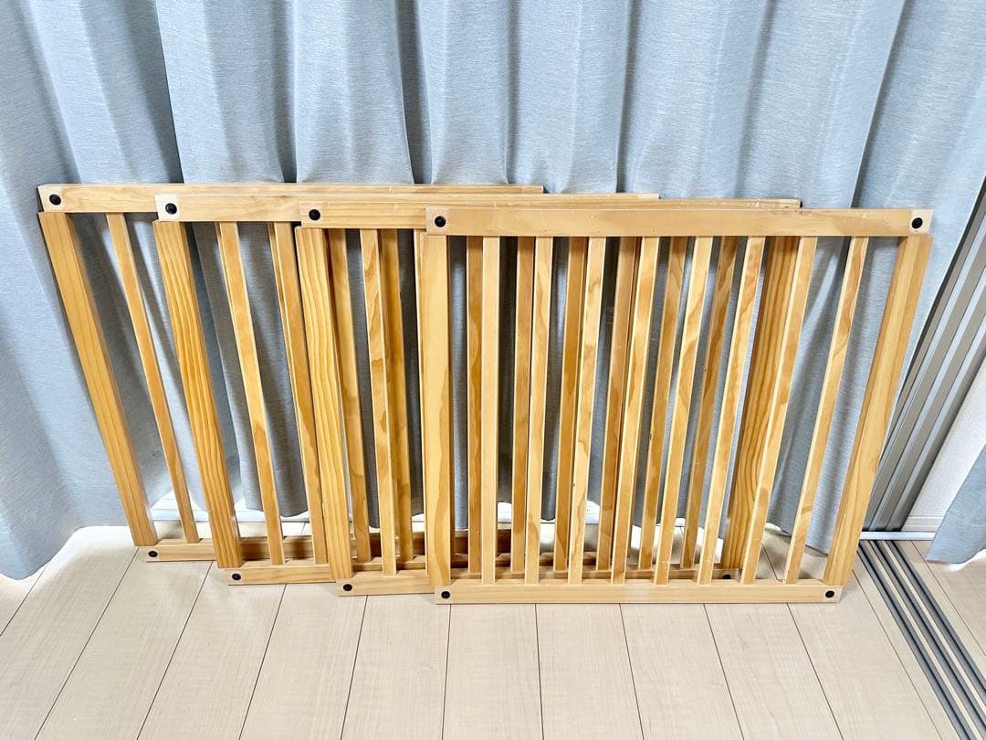 日本育児 木製 パーテーション FLEX400 ベビーフェンス
