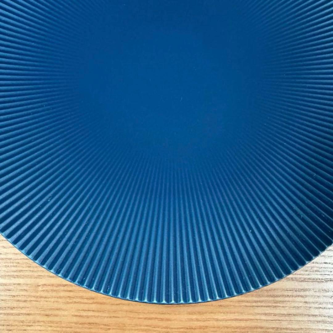 有田焼 李荘窯 青マット 鎬24cmプレート 2枚セット☆