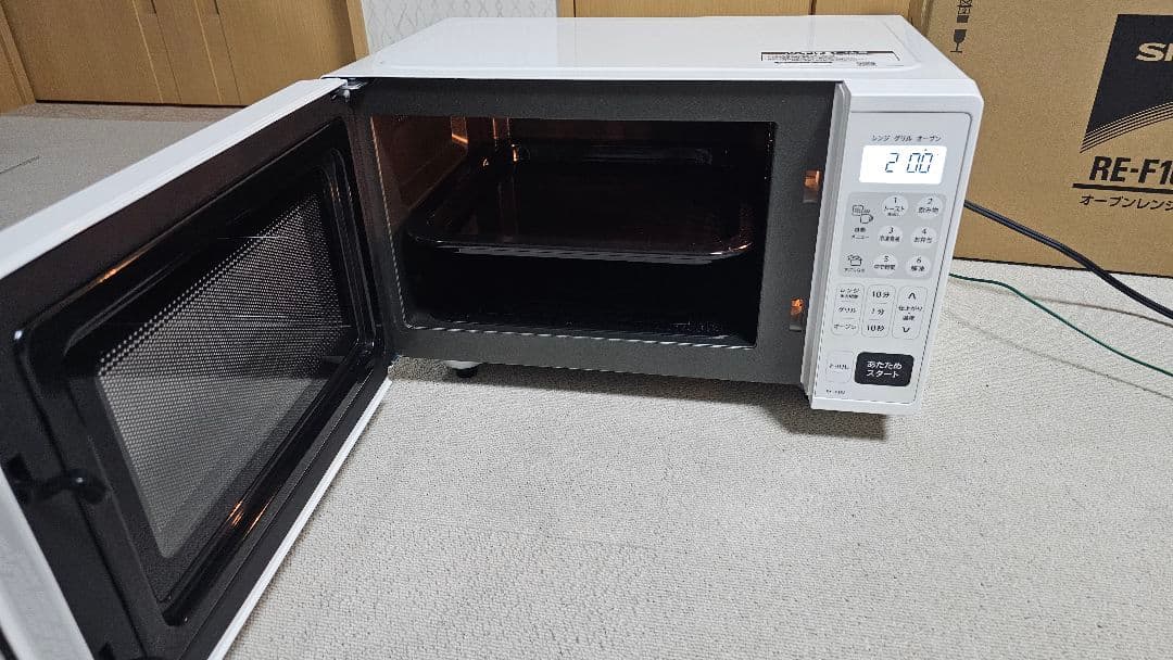 【中古美品・11ヶ月使用】SHARP RE-F163-Wホワイト系オーブンレンジ