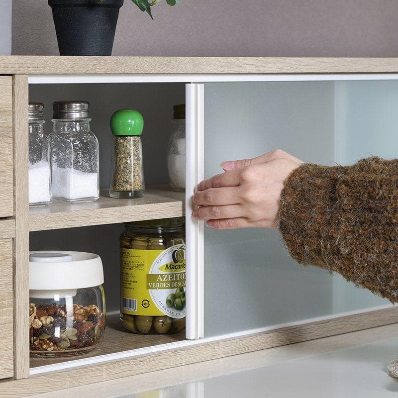 カウンター上収納ラック 幅120cm オーク [5120]