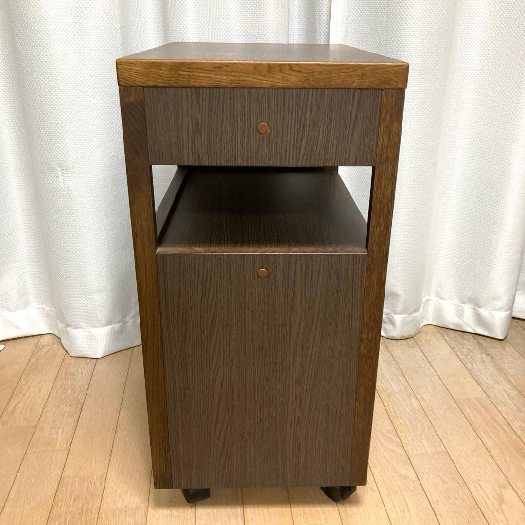 カリモク家具［ボナシェルタ］デスクワゴン／マルチワゴン フック／キャスター付