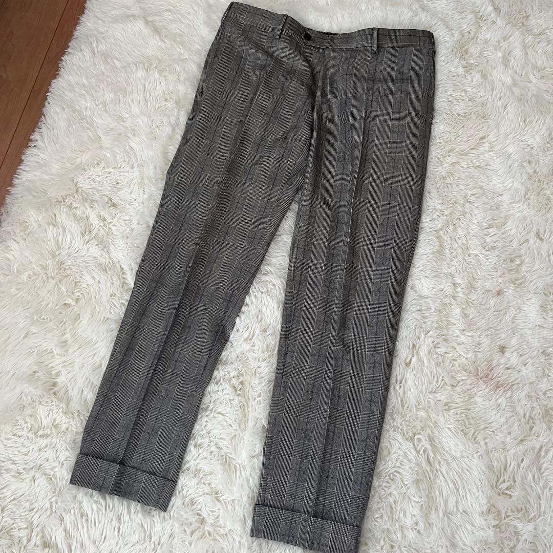 土日限定お値下げ！極美品✨caruso カルーゾ　チェック柄スーツ