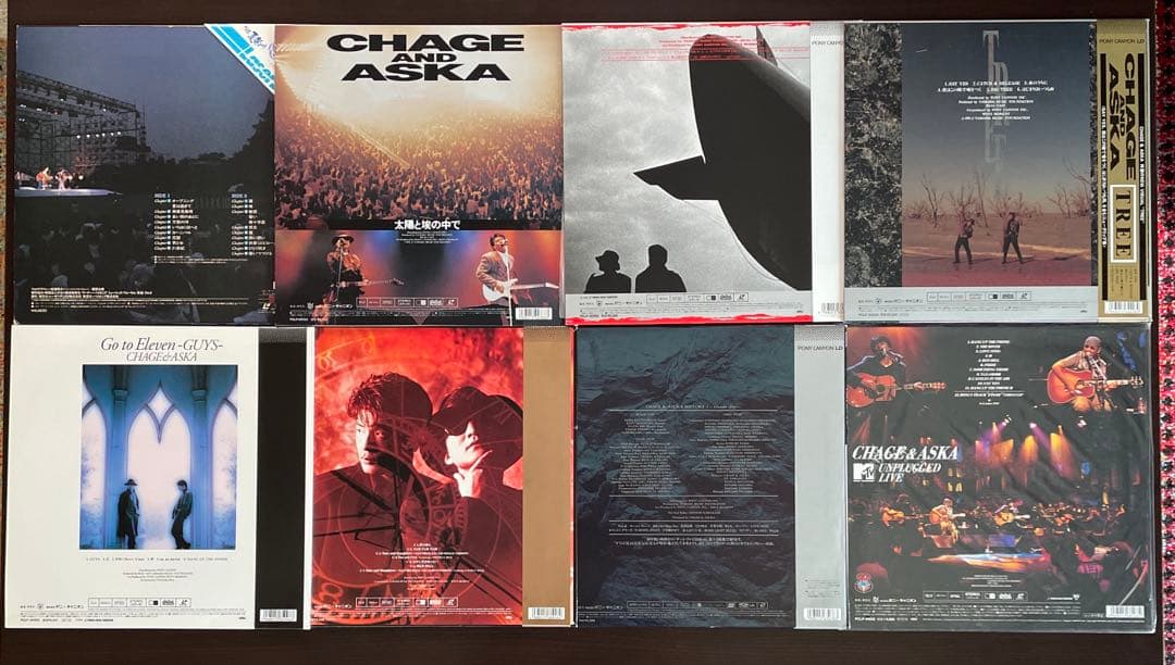 CHAGE & ASKA LD 8枚 チャゲ＆飛鳥 ★ ステッカー付★ MTV