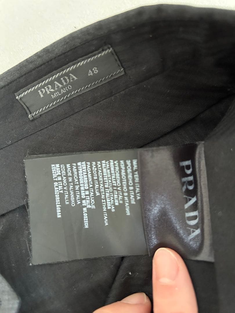 スーツ prada archive wool slacks grey