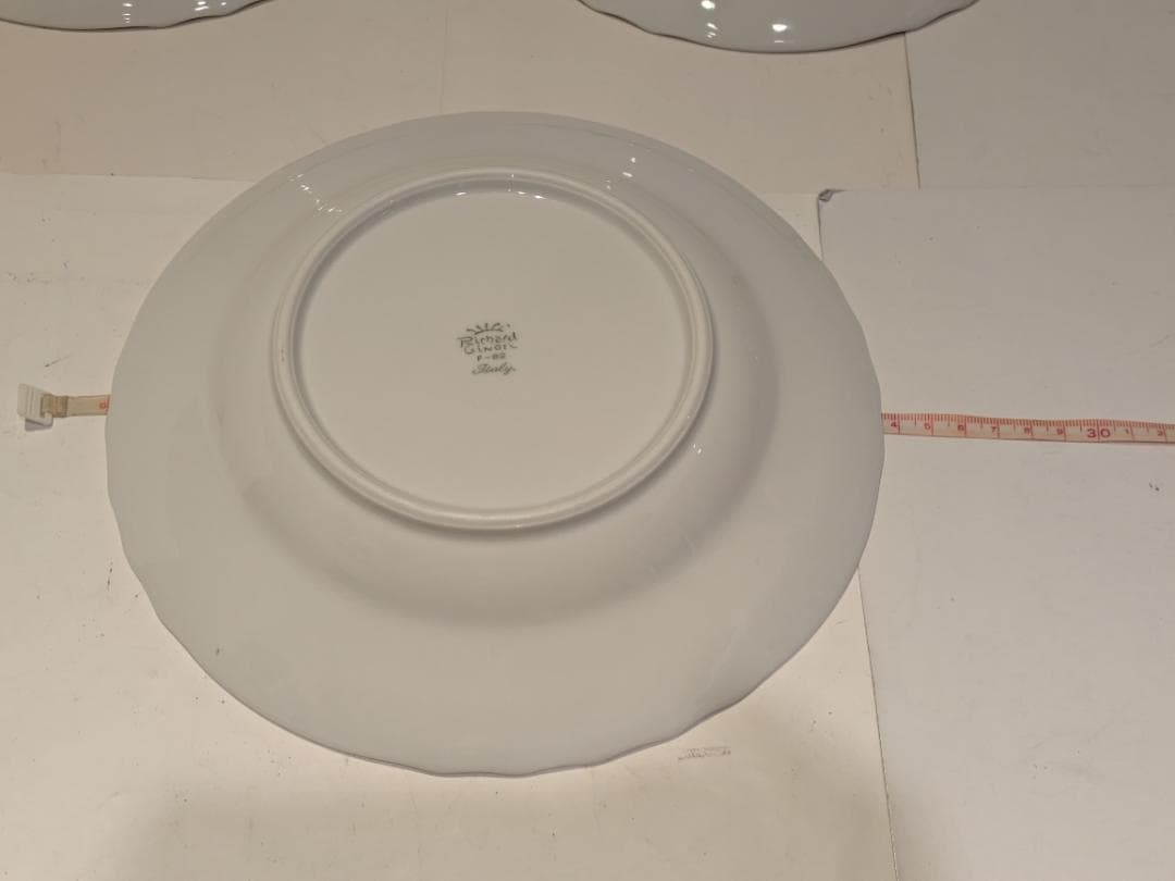 Richard Ginori ベッキオホワイト スーププレート 24cm ×6枚