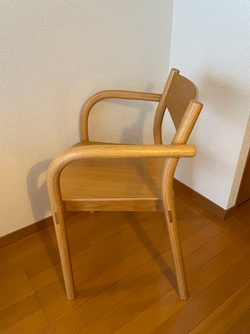 無印良品　オーク材ダイニングアームチェア　1脚(最終値下)