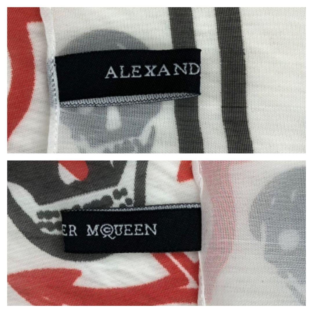 アレキサンダーマックイーン　スカーフ　スカル　ドクロ