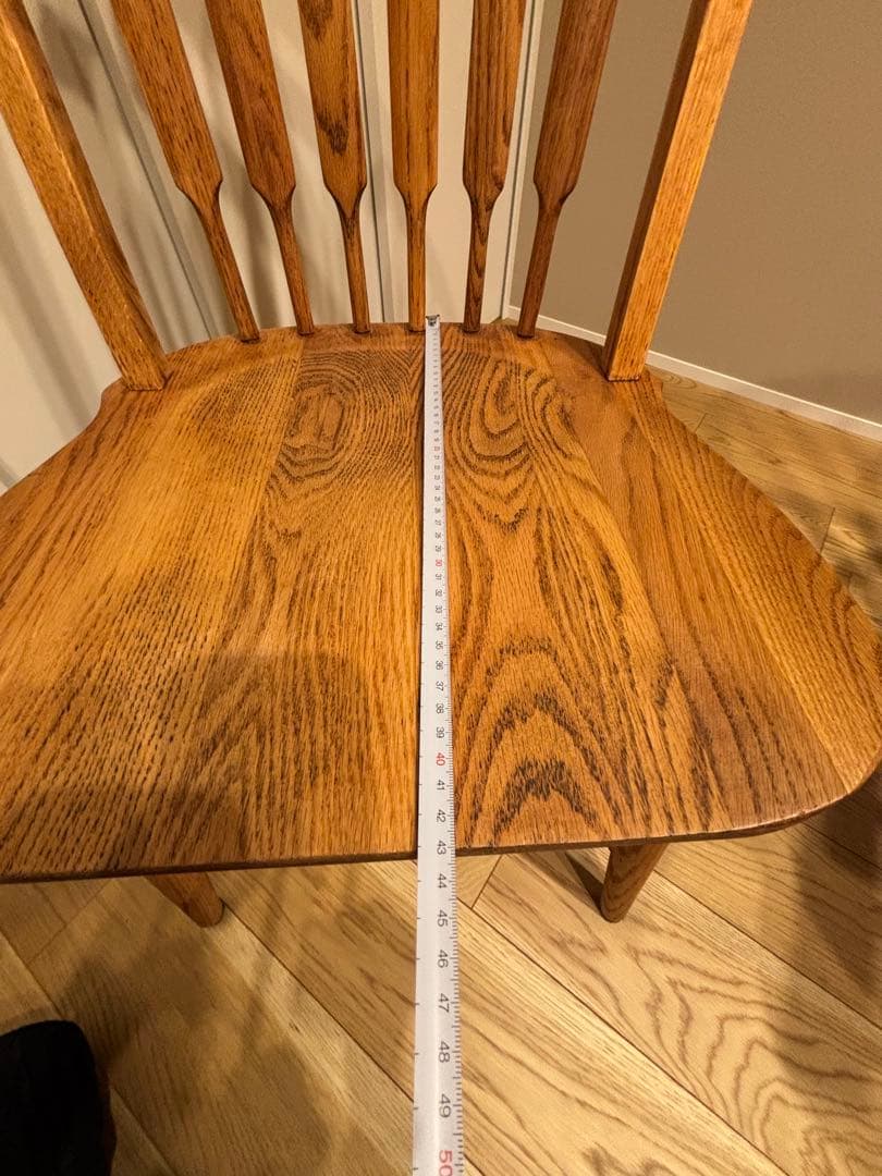 希少　アメリカ製　ダイニングチェア　　アンティーク　剥離　無垢材 レトロ