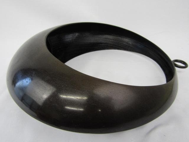 唐銅 吊花生 満月 9寸 高さ30ｃｍ 重量1.3ｋｇ 剣山付 Y5-0517