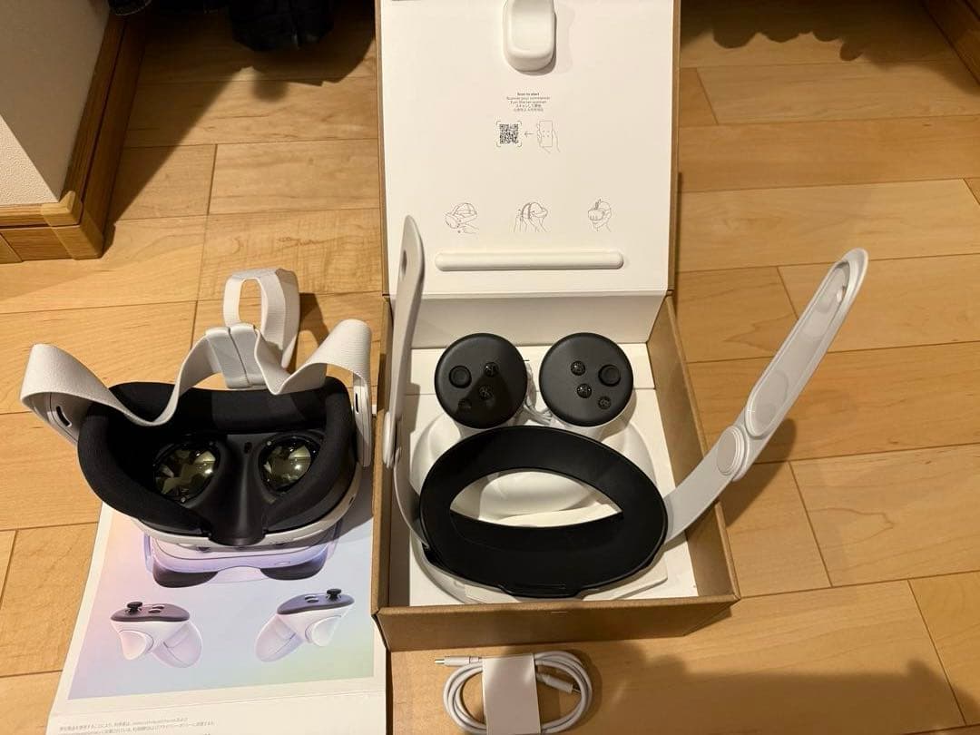  Quest 3 VRヘッドセット128GB箱付き