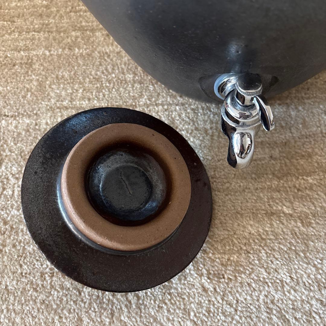 活水器　陶器１３L 素焼きの瓶　きららの石　フォーユー　常滑焼