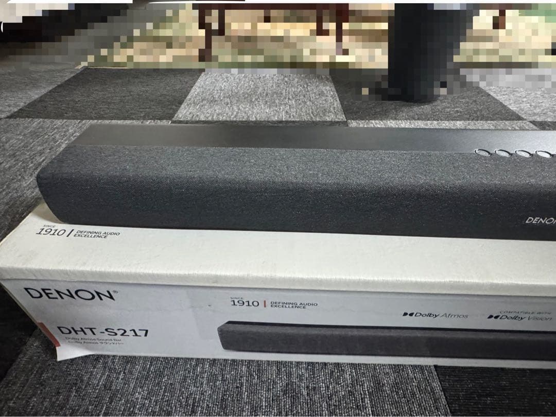 【美品】DENON DHT-S217 サウンドバー デノン　2022年製