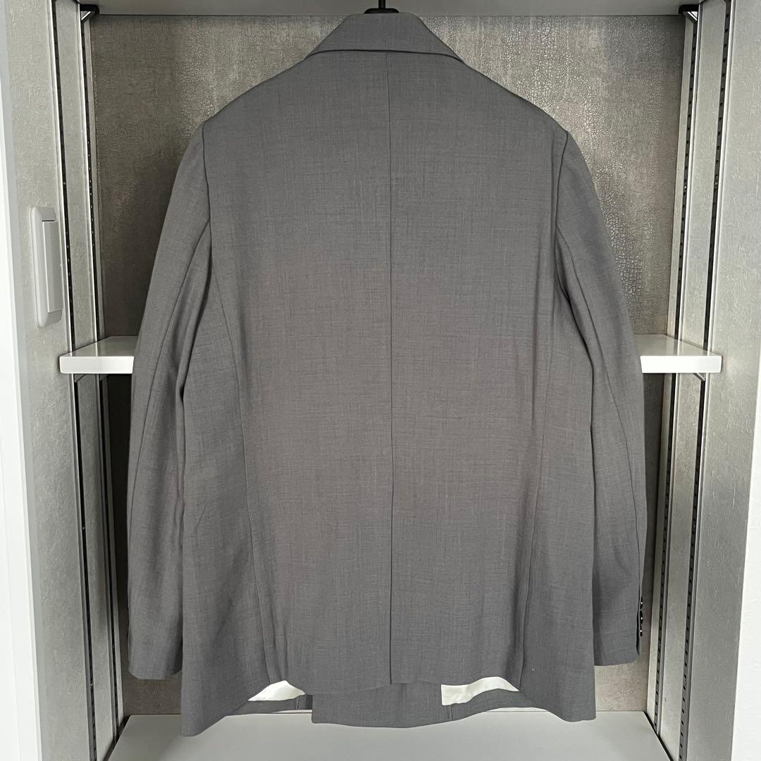 ANDRESD ピークドラペルジャケット　グレー　テーラード　フォーマル　結婚式