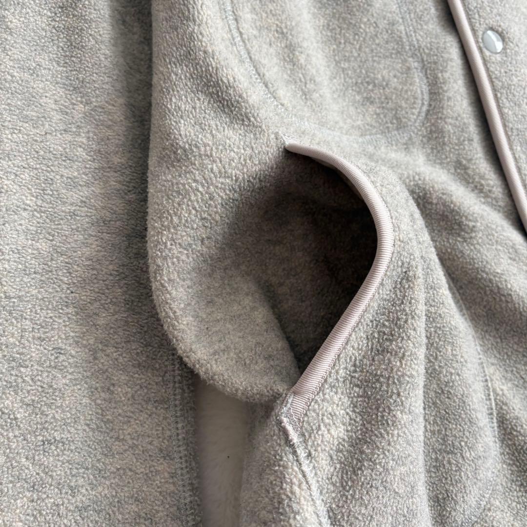 【美品】DANTONダントン フリース ノーカラーカーディガン 36