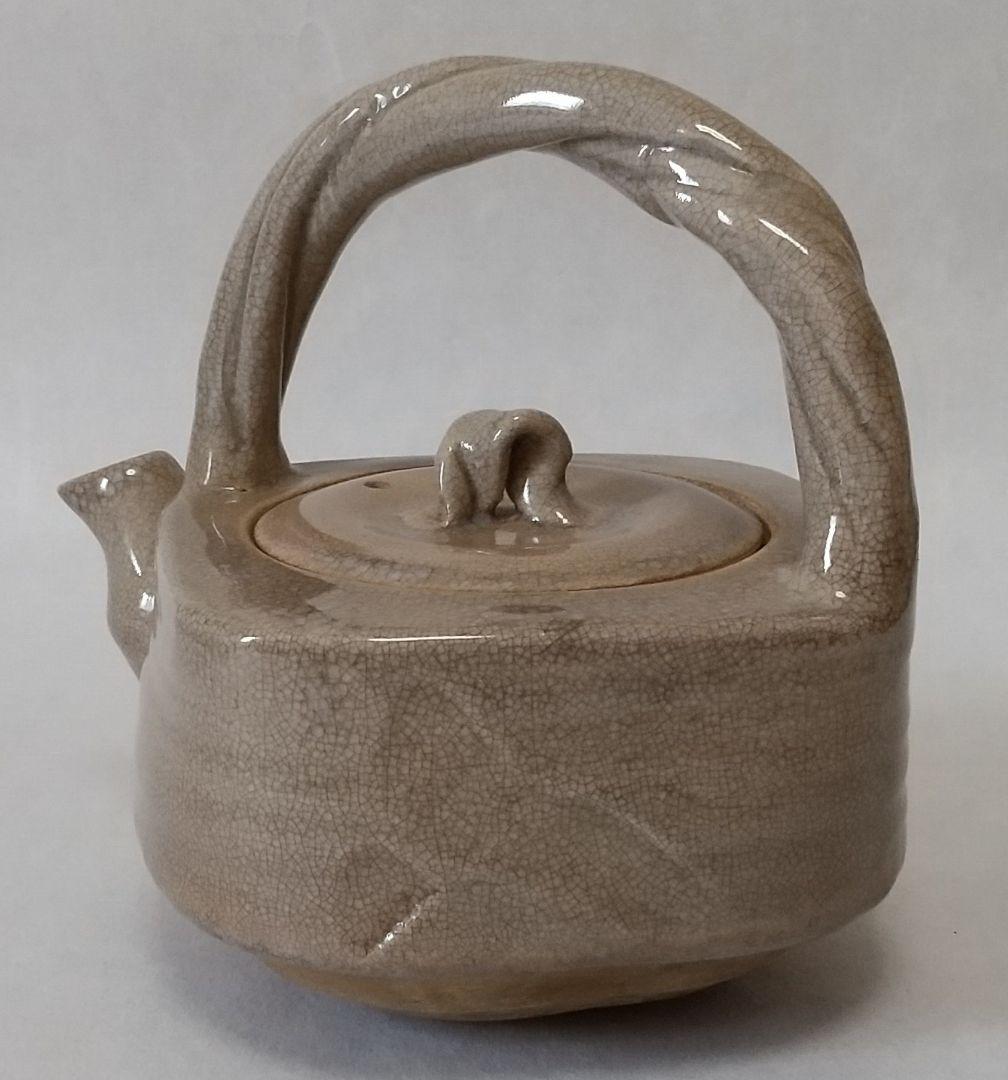 萩焼 水指し 松綠