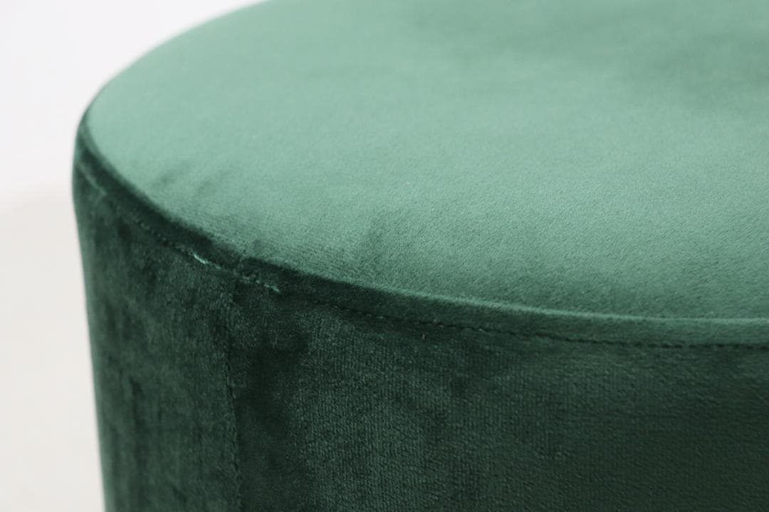 KARE カレ チェリー ダークグリーン ブラス スツール プフ チェア 丸椅子