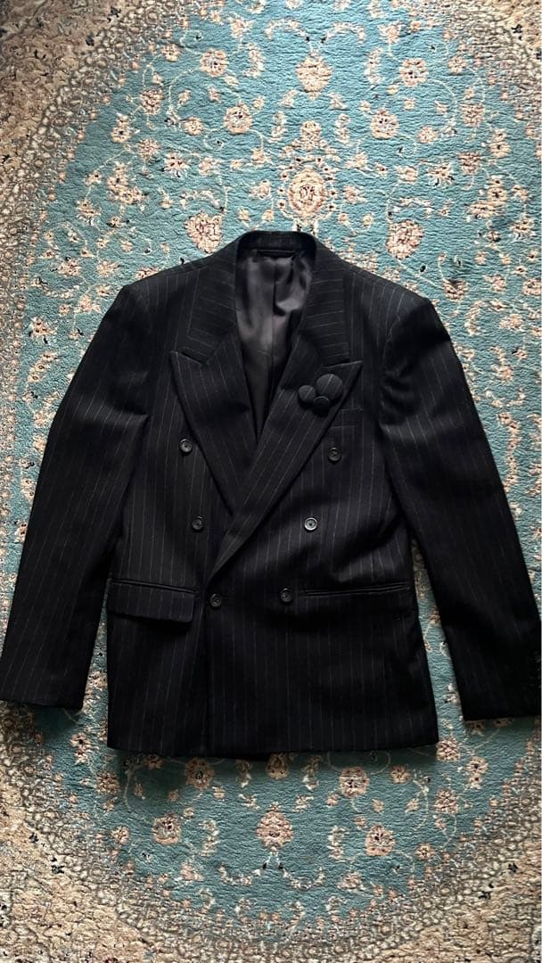 GROSGRAIN ストライプ ダブルブレストスーツセット