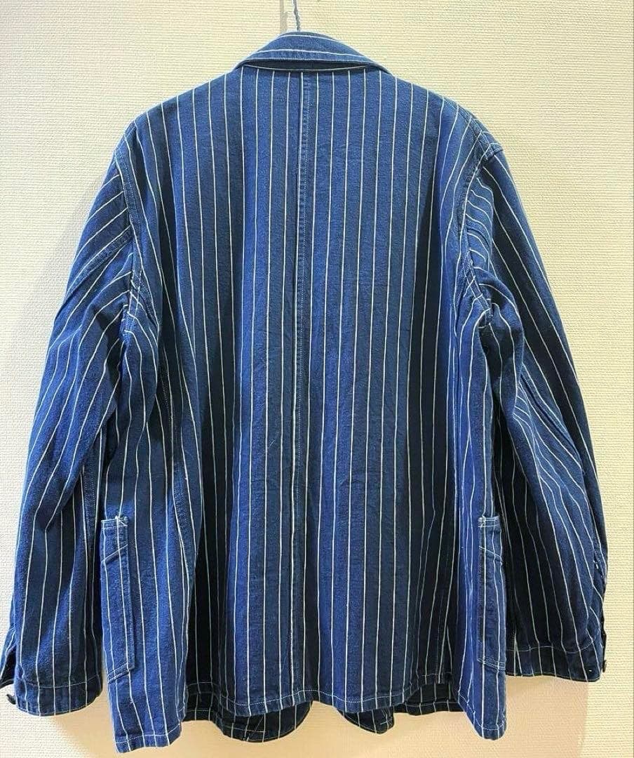 HEADLIGHT　WOVEN STRIPE DENIM WORK COAT